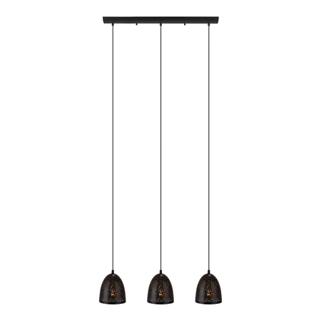 EGLO 3X60W Multi-Light Linear Pendant W/ Matte Black Outer Finish And Gold 202264A